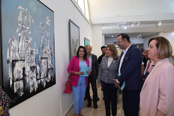 افتتاح معرض تشكيليات عراقيات 2023على قاعة جمعية الفنانين التشكيليين العراقيين