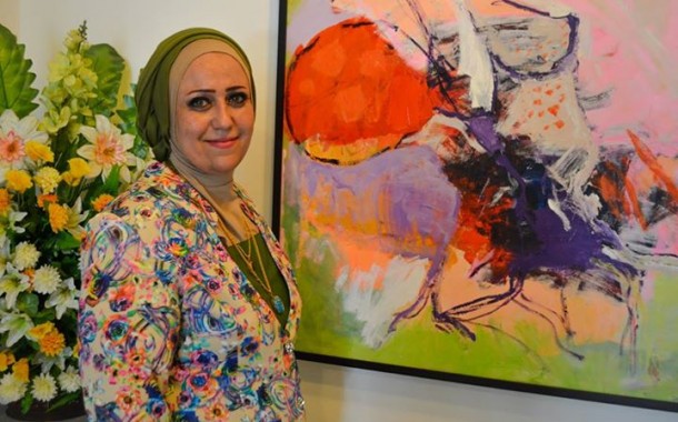افتتاح المعرض الشخصي الاول للفنانة (( انوار الماشطة )) على قاعة الق للفنون