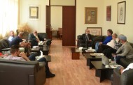4  استقبل مدير قصر اليونسكو الثقافي في بيروت الاستاذ سليمان الخوري رئيس جمعية الفنانين التشكيليين العراقيين الفنان قاسم السبتي
