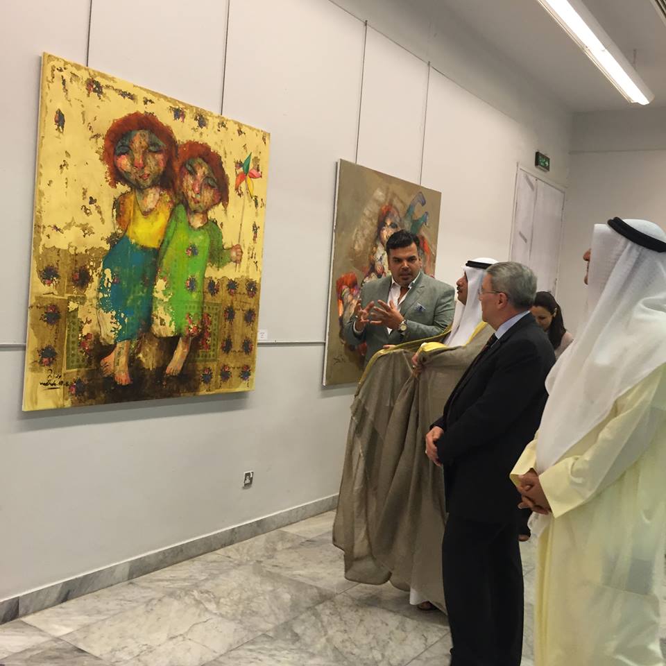 افتتح المعرض التشكيلي المشترك (فيض عراقي) في دولة الكويت لنخبة من الفنانين التشكيليين العراقيين