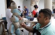 ضمن فعاليات الملتقى الدولي التاسع للخزف الفني الذي اقيم في تونس الخضراء للفترة من ( 26- اب ولغاية 7-ايلول الجاري )