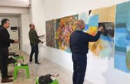 ضيفت الجمعية في مقرها العام في بغداد مجموعة من الفنانين التشكيليين في مبادرة للرسم الحر (سمبوزيوم )