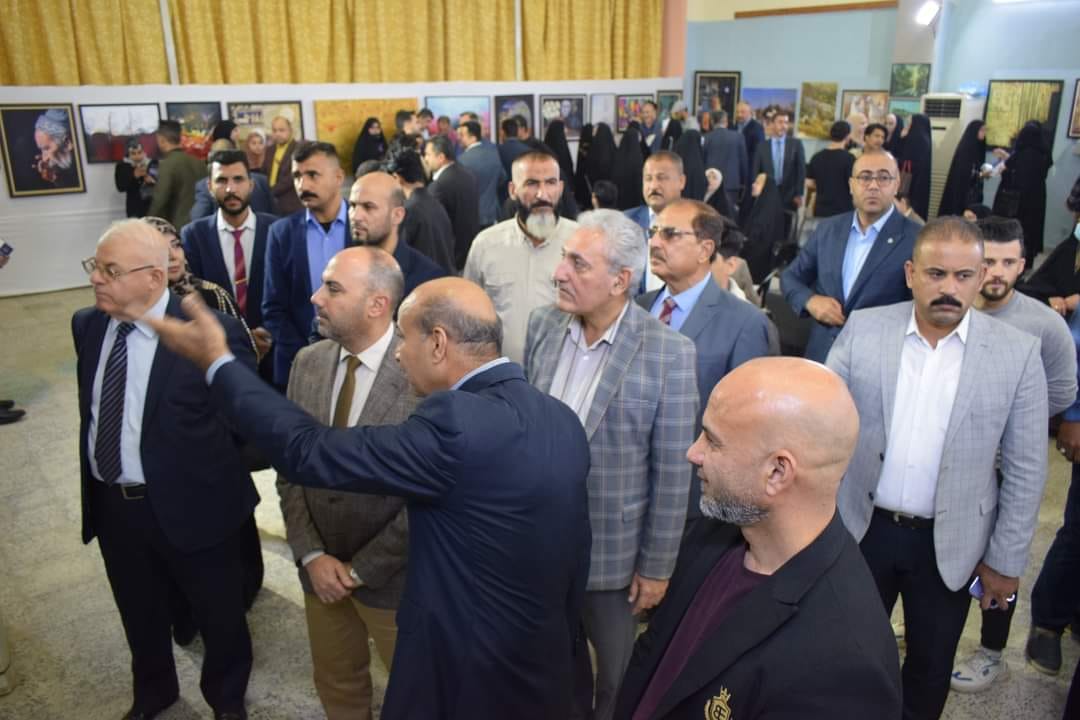 افتتاح المعرض التشكيلي السنوي السادس لفناني فرع النجف